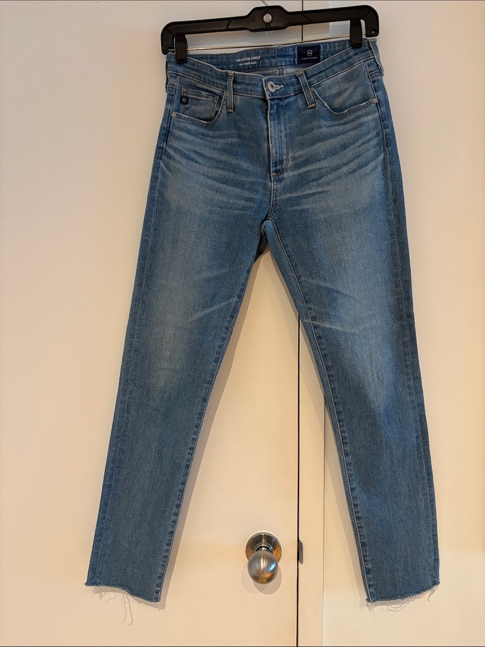 AG Adriano Goldschmied Light Blue Straight Jeans